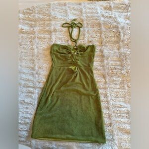 Princess Polly mini dress olive green